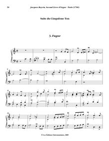 Partition , Fugue, Oeuvres complètes d orgue, Boyvin, Jacques par Jacques Boyvin