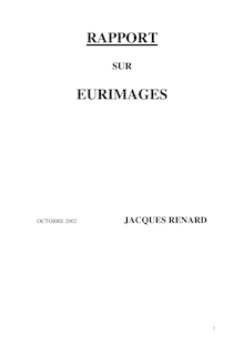Rapport sur Eurimages