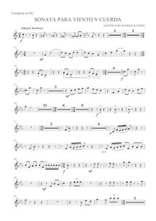 Partition trompette (C), Sonata para viento, cuerda y arpa, Sonata for Winds, Strings and Harp