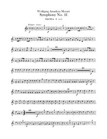 Partition trompette 1, 2 (C), Symphony No.41, Jupiter Symphony, C major