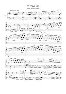 Partition complète, Piano Sonata No.3, C major, Beethoven, Ludwig van