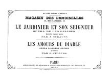 Partition , Le Jardinier et son Seigneur (Delibes) - pour 4 mains (monochrome), 2 Quadrilles on opéra Themes of Delibes et Grisar