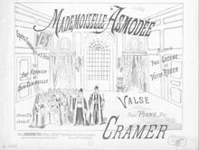 Partition complète,  de valses sur  Mademoiselle Asmodée , Cramer, Henri (fl. 1890)