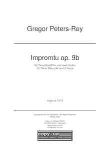 Partition Score / Partitur, Impromptu, op. 9b, Peters-Rey, Gregor