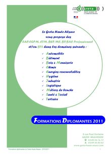 Catalogue diplômes GHA 11