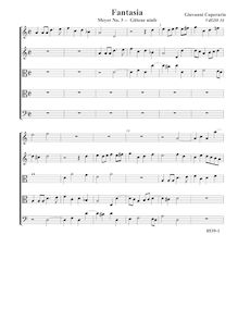 Partition complète (Tr Tr A T B), Fantasia pour 5 violes de gambe, RC 57