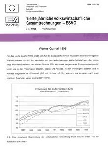 Vierteljährliche volkswirtschaftliche Gesamtrechnungen - ESVG. Vierteljährlich - 2 1996