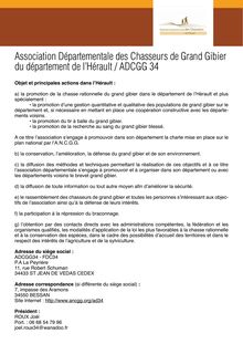 Association Départementale des Chasseurs de Grand Gibier du ...