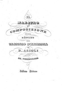 Partition Book 1, Il maestro di composizione, ossia Seguito al Trattato d’armonia