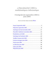 Baccalaureat 2004 mathematiques informatique litteraire recueil d annales