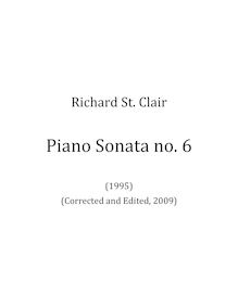 Partition complète, Piano Sonata No.6, St. Clair, Richard