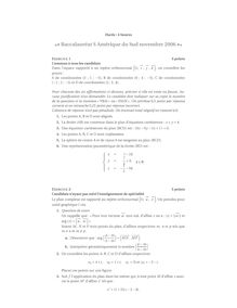 Sujet du bac S 2006: Mathématique Spécialité