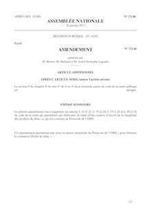 amendement traçabilité loi sécurité janvier 2017