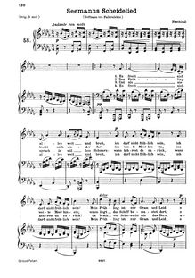 Partition complète (scan), Song, Seemans Scheidelied, WoO 20