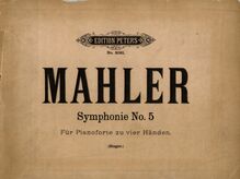 Partition Color covers, Symphony No.5, Mahler, Gustav par Gustav Mahler