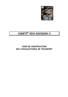 CODETI® 2010 DIVISION 2