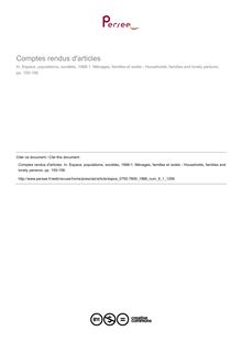 Comptes rendus d articles  ; n°1 ; vol.6, pg 155-158