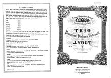 Partition complète et parties, Piano Trio, Op.25, C minor par Jean Vogt