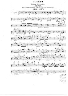 Partition violon 1, Octet, Octet in F major, Schubert, Franz