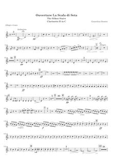 Partition clarinette 2 (C), La scala di seta, Farsa comica in un atto