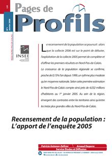  Recensement de la population : L’apport de l’enquête 2005 