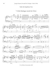 Partition , Petit Dialogue meslé de Trios, Oeuvres complètes d orgue