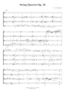 Partition complète, corde quatuor, B minor, Robertson, Ernest John