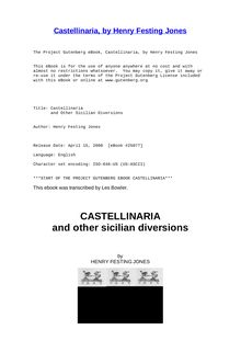 Castellinaria - and Other Sicilian Diversions