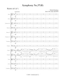 Partition , Appassionato, Symphony No.37, D major, Rondeau, Michel