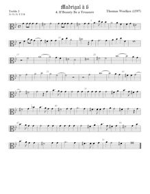 Partition viole de gambe aigue 3, alto clef, First set of madrigaux