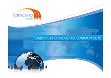 Statistiques CONCOURS COMMUN 2010 - Accueil - IEP