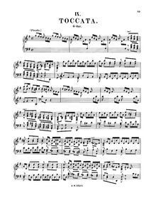 Partition complète (BWV 916), Toccata, G major, Bach, Johann Sebastian