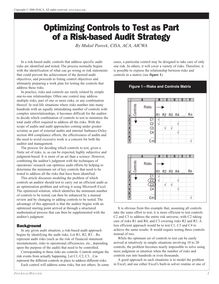 Optimizing Controls to Test as Part of a Risk-based Audit Strategy