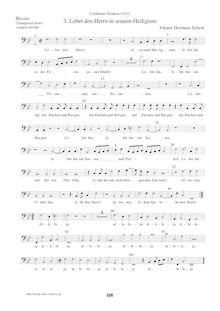 Partition Bassus, Cymbalum Sionium, Cymbalum Sionium sive Cantiones Sacrae, 5, 6, 8, 10 & 12 vocum par Johann Hermann Schein