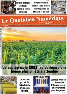 Le Quotidien Numérique d’Afrique n°1938 - Du mercredi 18 mai 2022