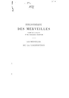 Les merveilles de la locomotion (Deuxième édition) / par E. Deharme
