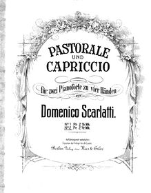Partition complète, Capriccio en E, Scarlatti, Domenico