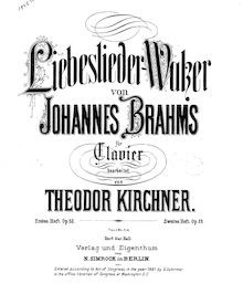 Liebeslieder valses - Johannes Brahms