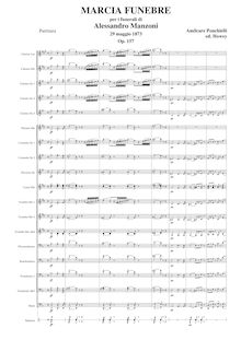 Partition complète, Marcia funebre per I funerali di Manzoni, Op.157