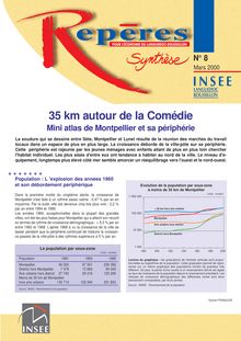 35 km autour de la comédie : mini atlas de Montpellier et sa périphérie.