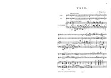 Partition complète et parties, Piano Trio, Op.1, E? major