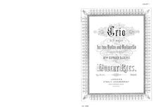 Partition parties complètes, 3 corde Trios, Op.24, Ries, Hubert par Hubert Ries