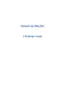 Auberge_rouge - Honoré de BALZAC