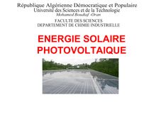 ENERGIE SOLAIRE PHOTOVOLTAIQUE