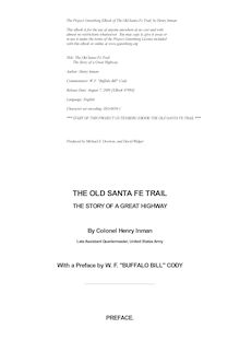 The old Santa Fe trail - The Story of a Great Highway
