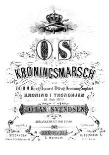 Partition complète, Coronation March, Op.13, Svendsen, Johan par Johan Svendsen