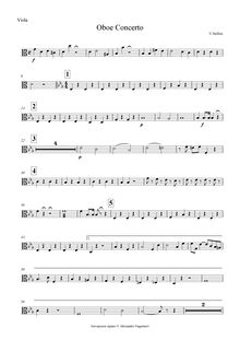 Partition altos, Concerto per hautbois, E♭, Bellini, Vincenzo