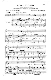 Partition complète, La belle Isabeau, Conte pendant l orange, Berlioz, Hector