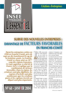 Survie des nouvelles entreprises : davantage de facteurs favorables en Franche-Comté