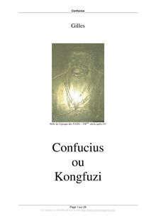 Confucius ou Kongfuzi